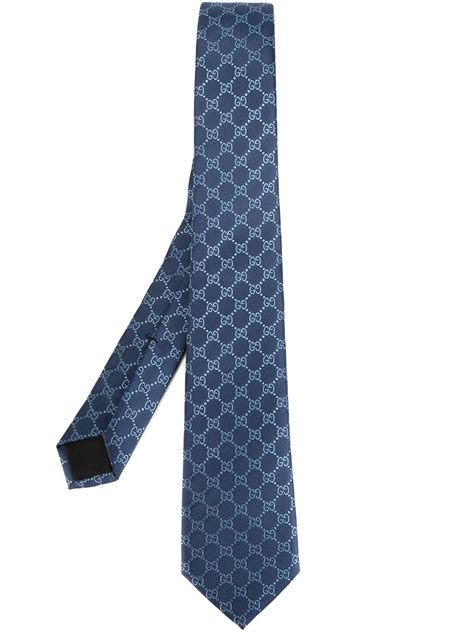 gucci tie blue monogram|GG silk jacquard tie in dark blue and blue .